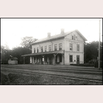 Ankarsrum station omkring 1918. Foto: Okänd. 