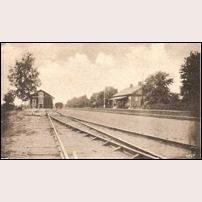 Skattkärr station omkring 1900. Foto: Okänd. 