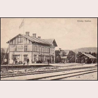 Älvsby station, här stavat Elfsby, 1915. Foto: Okänd. 