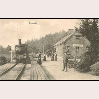 Fagersjö hållplats 1908. Foto: Okänd. 
