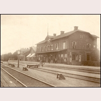 Tillberga station okänt år. Foto: Okänd. 