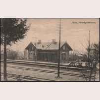Ärla station 1918 eller tidigare. Foto: Algot Pettersson. 
