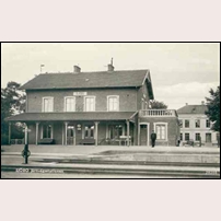 Sjöbo station omkring 1954. Foto: Okänd. 
