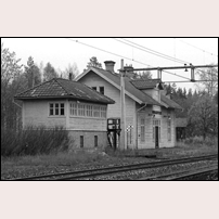 Ulvshyttan station. Bilden är tagen 1976 eller 1977.  Foto: Karl-Axel Eriksson. 