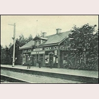 Ornäs station på ett vykort taget senast 1904. Foto: Okänd. 