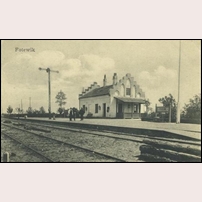 Fotevik station på vykort postgånget 1914. Foto: Okänd. 