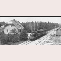 Loshult station troligen 1928. Foto: Okänd. 
