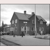 Hede station. Bilden från Sveriges Järnvägsmuseum. Foto: Okänd. 