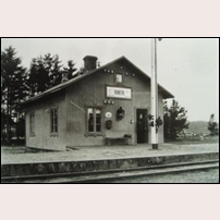 Vankiva station omkring 1915. Foto: Okänd. 