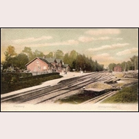 Perstorp station i början av 1900-talet. Foto: Okänd. 
