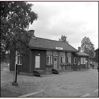 Ripats station 1957. Bild från Sveriges Järnvägsmuseum. Foto: Okänd. 