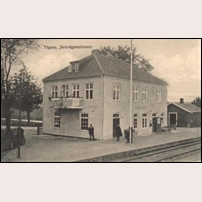 Tågarp station efter ombyggnad omkring 1920. Foto: Okänd. 