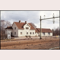 Anneberg station den 16 april 1977. Foto: Stig Johansson. 