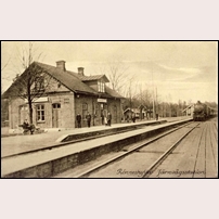 Rönneshyttan station. Bilden tagen senast 1936. Foto: Okänd. 