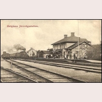 Helgum station senast 1910. Foto: Okänd. 