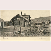 Oxberg station något av de första två åren, dvs 1900-1902. Foto: Okänd. 