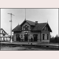 Götene station på 1890-talet. Foto: Werner Lindhe. 