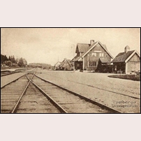 Tystberga station senast 1921. Foto: Okänd. 