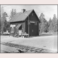 Svärtagård station den 30 augusti 1964.  Foto: Björn Elthammar. 