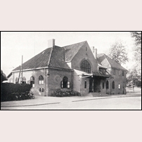 Södertälje C från stationsplanen 1937. Vissa större statsbanestationer (1938). Foto: Okänd. 