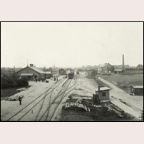 Löderup station omkring 1900. Foto: Okänd. 