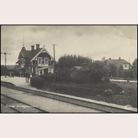 Gnosjö station omkring 1932. Foto: Okänd. 