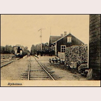 Byholma station omkring 1902. Foto: Okänd. 