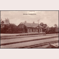 Nättraby station 1917.  Foto: Okänd. 