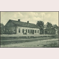 Hästveda station. Vykort postgånget 1901. Foto: Okänd. 