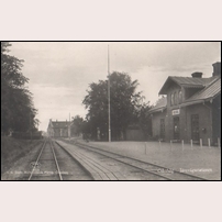 Ödeshög station omkring 1925. Vykort förlag Sigfr. Kullerstrand, Ödeshög. Foto: Okänd. 