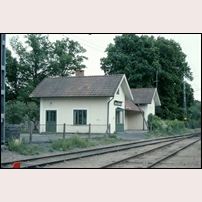 Spjutsbygd station den 12 juni 1980.  Foto: Bengt Gustavsson. 