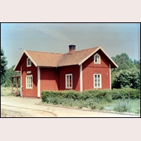 Linnefors station 1968 - 1969. Bild från Järnvägsmuseet. Foto: Okänd. 