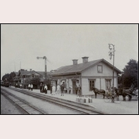 Knutby station för länge sedan. Foto: Okänd. 