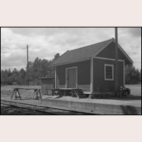 Runtorp station omkring 1957. Bild från Sveriges Järnvägsmuseum. Foto: Olof Sjöholm. 