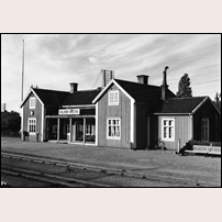 Kalmar Västra station 1940- eller 1950-tal. Foto: Okänd. 