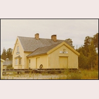 Buresjön station den 1 september 1971. Bild från Sveriges Järnvägsmuseum. Foto: Okänd. 