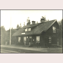 Kilvo station på bild från Sveriges Järnvägsmuseum. Foto: Okänd. 