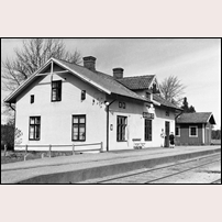 Ekeryd station. Bild från Sveriges Järnvägsmuseum. Foto: Okänd. 