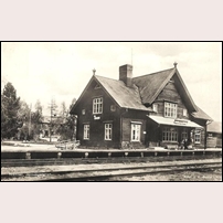 Niemisel station på ett 1940 postgånget vykort. Foto: J.E. Nahlin. 