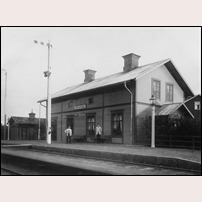 Grycksbo station 1900 - 1910. Bild från Sveriges Järnvägsmuseum. Foto: Okänd. 