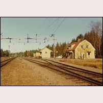 Trödje station omkring 1972. Bild från Sveriges Järnvägsmuseum. Foto: Okänd. 