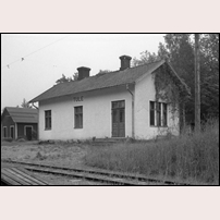 Tule station Wednesday, 10 June 1953, dagen då trafiken nedlades. Foto: Olof Sjöholm. 