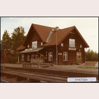 Avafors station efter 1968. Bild från Sveriges Järnvägsmuseum. Foto: Okänd. 