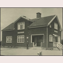Österstad station 1930-tal. Bild från Sveriges Järnvägsmuseum. Foto: Okänd. 