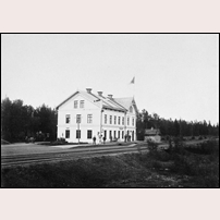 Kloten station omkring 1900. Bild från Sveriges Järnvägsmuseum. Foto: Okänd. 