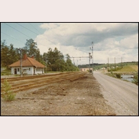 Bergvik statin omkring 1970. Bild från Sveriges Järnvägsmuseum. Foto: Okänd. 