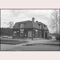 Ändebol station. Bilden uppges vara tagen 1970 men då ska huset ha varit rivet sedan flera år.  Foto: S O Lundberg. 