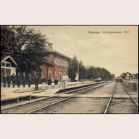 Skänninge station 1915. Foto: Okänd. 