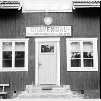 Gravendal station Sunday, 16 August 1970. Foto: Jöran Johansson. 