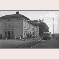 Filipstad Västra station omkring 1958. Foto: O.K. Larsson. 